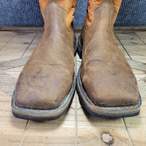 WIDE Irish Setter Men's 9.5 EE Marshall Leather Steel Toe Wellington Work Boots - Picture 4 of 12